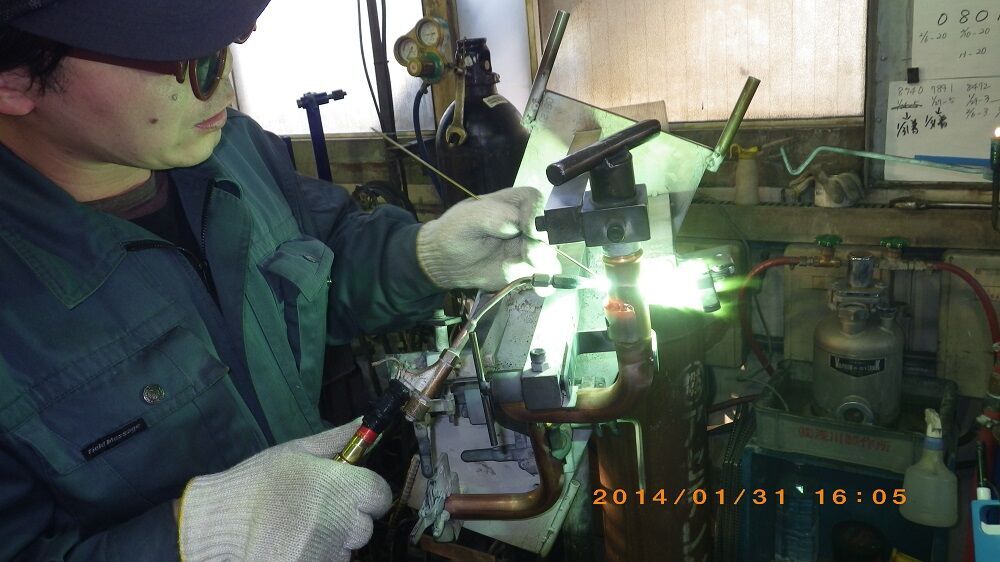 バーナーろう付け