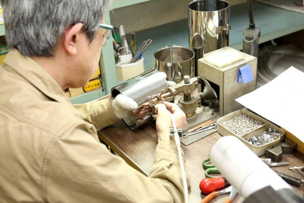 バンドヒーター製作風景